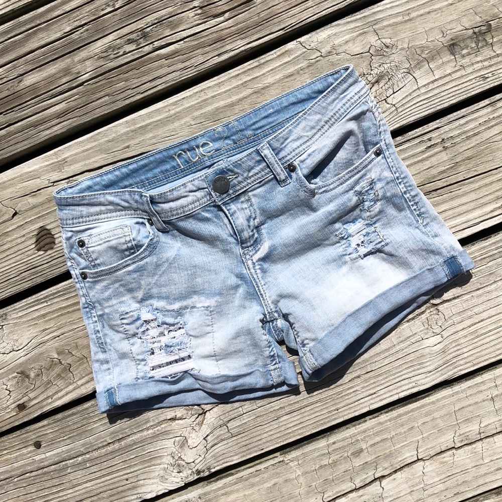 Rue 21 Distressed Jean Shorts